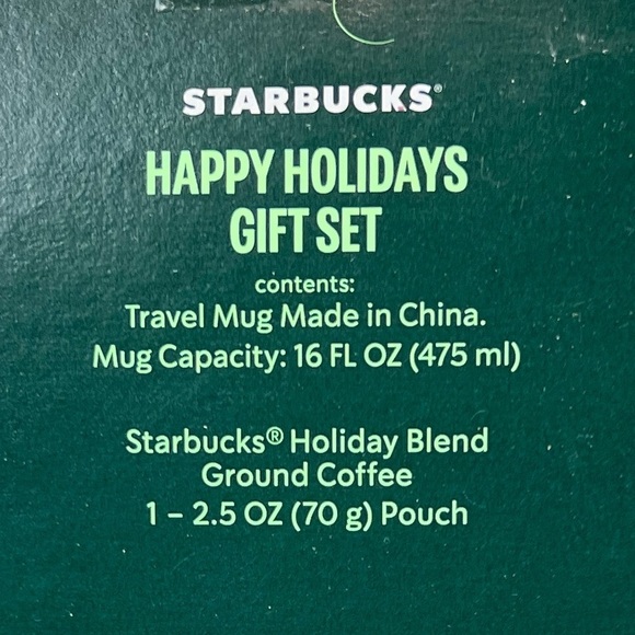 NWT Starbucks Green Thermal Traveler Mug Gift Set - Picture 9 of 9